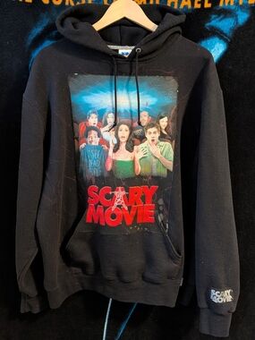 Custom Sewn "Scary Movie" Hoodie - Comedy Ghostface Black Hoodie